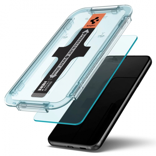 Spigen Glas.tR EZ Fit gehärtetes Glas für Samsung Galaxy S22 - 2 Stk.
