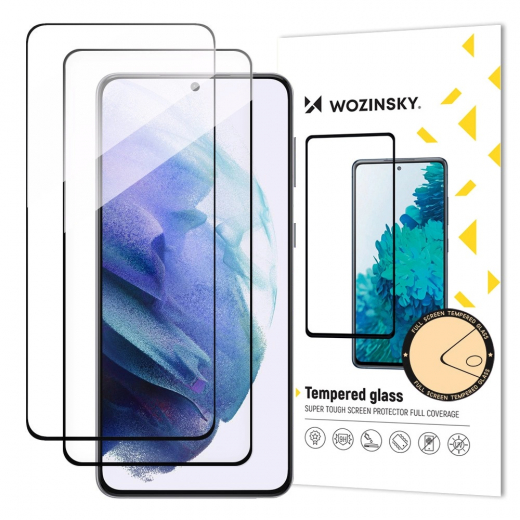 Wozinsky Full Glue Tempered Glass für Samsung Galaxy S23, 2er-Pack