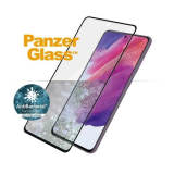 PanzerGlass E2E Microfracture antibakterielles Glas für Samsung Galaxy S21 FE – mit schwarzem Rahmen