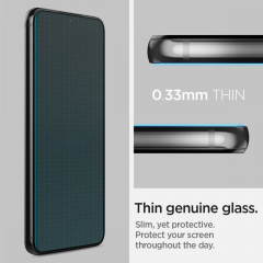 Spigen Glas.tR EZ Fit gehärtetes Glas für Samsung Galaxy S22 - 2 Stk.