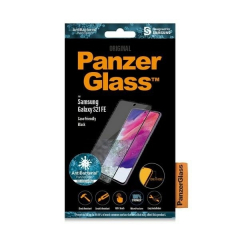 PanzerGlass E2E Microfracture antibakterielles Glas für Samsung Galaxy S21 FE – mit schwarzem Rahmen