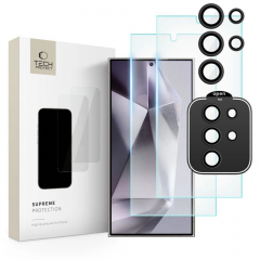 Tech-Protect Supreme Set für Samsung Galaxy S24 Ultra 2x Display-Hartglas / Kamera-Hartglas